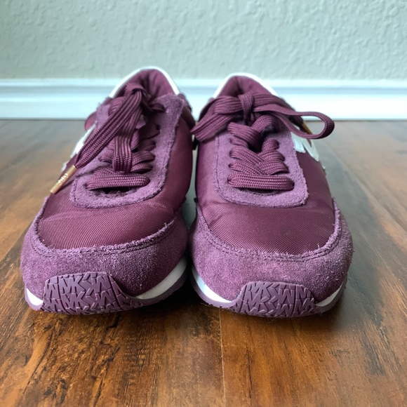 MICHAEL MICHAEL KORS Gold Accent Burgundy Fashion Sneakers - Picture 4 of 8